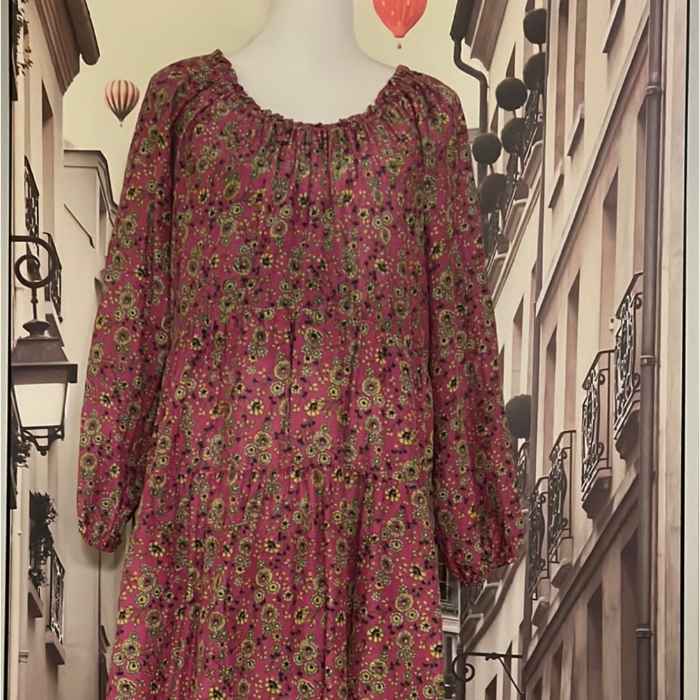 Xirena Floral Long Sleeve Dress